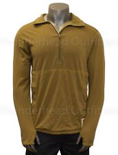 USMC FROG Grid Fleece Thermal Pullover US Marine Corps COYOTE LARGE LONG VGC