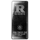 100 oz RESERVE Silver Bar 100 Troy oz .999 Silver Bullion Bar #A216