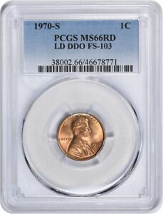 1970-S Lincoln Cent DDO FS-103 MS66RD PCGS