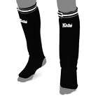 Elastic Shin Pad Guard FAIRTEX Sock Type MuayThai Boxing Training Black One Size