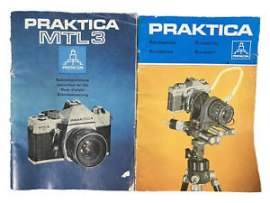 Pentacon Praktica MTL 3 35mm Camera Manual And Accessories Manual