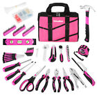 VALUEMAX 219PC Pink Home Tool Set Basic Household Repairing Tools Kits with Bag
