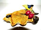 Vintage Studio Art Pottery Candy Dish/Bowl With Raised Bird & Frog
