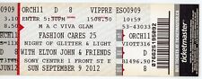 Fashion Cares with Elton John Vintage Concert Ticket Stub Sony Centre 2012