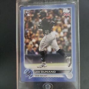 New Listing2022 Topps UK Edition JOE DUNAND Blue Parallel RC #11/75 Marlins Rookie Card