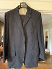 Kiton 42R Cashmere Charcoal Pin-Stripped Mens Suit Mint!