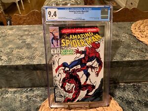 NICE AMAZING SPIDER MAN #361 CGC 9.4 1ST FULL APPEARANCE OF CARNAGE WHITE PAGES