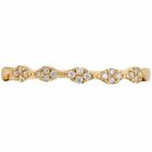 0.1 ct Round Cut Lab Created Diamond Stone 14K Yellow Gold Stackable Band