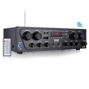 Pyle Bluetooth Audio Amplifier, 4-Ch. Audio Source Stereo Receiver System