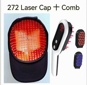 272 diodes LASER CAP +gift Comb KIT,  hair growth/ regrowth, hair loss, FDAclear