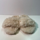New UGG Womens 7 Fluff Slide II Natural Cream sheepskin Lamb Fur Slipper