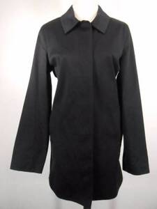 Beautiful Women's Medium Coach Black Long Sleeve Lined Button Trench-coat GUC