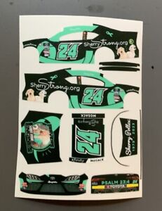 Custom 2023 Connor Mosack #24 Sherrystrong 1/64 Scale NASCAR Peel & Stick Decals
