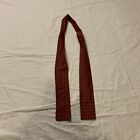 Mens Unbranded Vintage 100% Silk Cravat Red