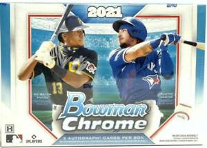 2021 Bowman Chrome Baseball HTA Choice Hobby Box (3 Autos)