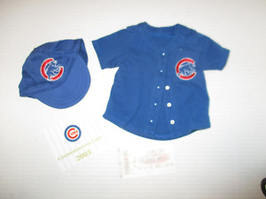 American Girl Doll Chicago Cubs Jersey and Hat with ticket and COA  New