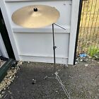 Free P&P. 20” Pearl Ride Cymbal with Mapex Boom Arm Cymbal Stand.
