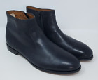 Antonio Maurizi Men's Black Leather Dress Zip Mid Boots US Size 11 Made In Italy