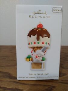 Hallmark Keepsake Ornament Santa's Sweet Ride 2011, Santa in Hot Air Balloon NIB