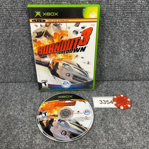 New ListingBurnout 3 III Takedown Microsoft Xbox Racing Video Game VGC