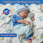 20In Real Reborn Sleeping Baby Dolls Lifelike Newborn Soft Body Silicone Doll BO