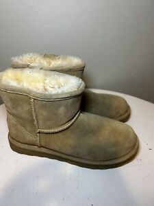Bearpaw Womens Alyssa Tan Winter & Snow Boots Shoes 9 Medium Suede Brown