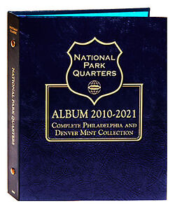 Whitman Coin Album 3057 National Park Quarter 2010-2021 P&D Mint  Book  25 cent