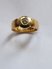 18k Yellow Gold Diamond .22ct Solitaire Ring EUC Approx 7 Grams Art Deco