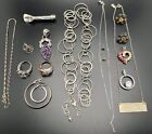 Sterling Silver 925 Marked Jewelry Lot 85g Some Wear/ Repair / Scrap