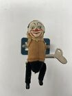 Rare - ANTIQUE SCHUCO WIND UP TUMBLING CLOWN Includes Key And Stand