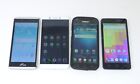 Lot of 4 Working Android Smartphones - ANS L50 / NUU A3 / Kyocera E6810 / x600