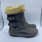 Merrell Womens Decora Chant Winter Waterproof Faux Fur Lined Boots Size 8 Gray