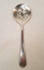 Vintage Tomato Berry Spoon Sheffield England Silver Plated Slotted Serving 8.5