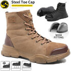 Mens Hiking Steel Toe Shoes Work Boots Safety Shoes Botas De Trabajo Para Hombre