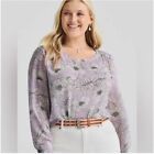 CAbi Poppy Blouse in discreet floral size L spring 2023 sample -very gently used