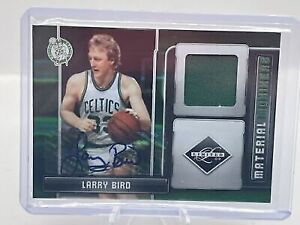 2009 Leaf Limited Material Monikers #43 Larry Bird Patch Auto Celtics 02/25