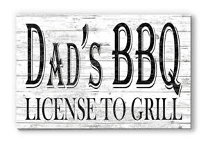 Customized Name Sign Licensed to Grill Wood Farmhouse Décor for Fathers Day Gift
