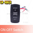 Winch In & Out Rocker Switch On/Off Blue LED Control For Polaris Honda ATV UTV (For: 2021 Polaris Ranger 1000)
