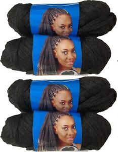 4 Rolls Brazilian Wool Hair Yarn for Braiding and Weaving