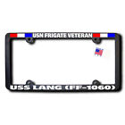 USN Frigate Veteran USS LANG (FF-1060) REFLECTIVE TEXT & RIBBONS Frame