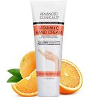 Advanced Clinicals Vitamin C Hand Cream for Dry Hands 8 Fl Oz