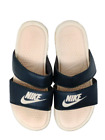 Nike Benassi Duo Ultra Slide Logo Womens 10 Black Slippers Sandals Flip Flops