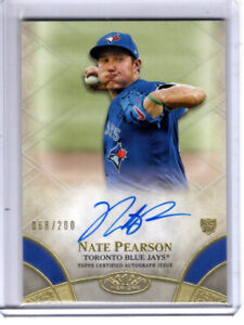 2021 Nate Pearson Tier One AUTO RC #d /200 Break Out blue jays topps