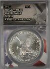 2021 Silver Eagle Dollar Type II 2 ANACS MS70 First Strike Coin $1