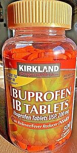 ✳️ Kirkland Ibuprofen 200mg Generic Motrin or Advil Pain Fever 500 or 1000 CT ✳️
