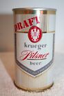 New Listingkrueger Pilsner DRAFT beer 12 oz. 1960's SS pull tab - Cranston, Rhode Island