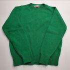 Classic Directions Sweater Womens Medium Green Vtg Union Wool Jumper USA