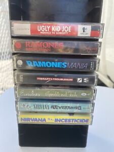 Vintage Cassette Tape Lot - Nirvana, UKJ, Ramones - Grunge, Alt, Punk