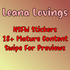 0001 Leana Lovings Sticker, Glossy, Waterproof, XXX, NSFW, Mature Content