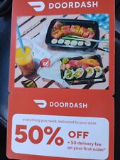 DoorDash 50% off code + $0 delivery on your first order Exp. 6/30/24